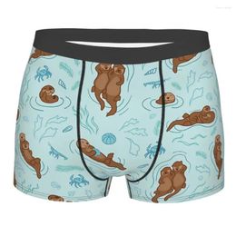 Underpants Otter Pet Lover Fun Light Breathbale Panties Men's Underwear Comfortable Shorts Boxer Briefs