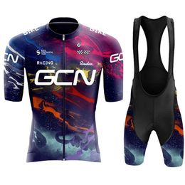 Fans Tops Tees 2018 New Summer Bicycle Short Sleeve Road Breathable Shirt Team Training Set bib short sleeve quick drying set Q240511