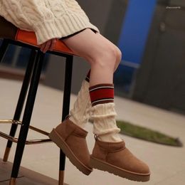 Women Socks Girls Novelty Colorblock Striped Cable Knit Cover Loose Slouch Footless Boot Cuffs Long