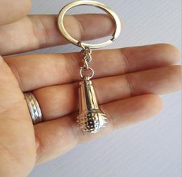 Microphone Mike Keychain Music key buckle chain Car key holder Musical Instruments key ring keyring7135824