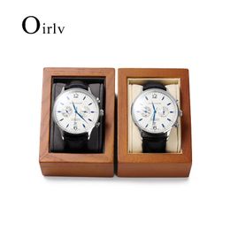 Oirlv Wooden Watch Stand Storage Box Solid Wood Wrist Holder Display 240427