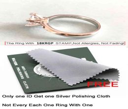 with Cericate 18k White Gold Solitaire 6mm 8mm Lab Diamond Ring Engagement Wedding Bands Gift for Women No Fade Allergy 275I4722466
