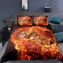 Bedding Sets 3D Motorbike Design Duvet Cover Comforter And Covers Pillow Full Twin Single Double Size Home Texitle