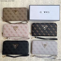 75% Discount on Factory High Quality Guesse Home New Spring/Autumn Fashion Womens Phone Zipper Large Capacity Long Handheld Bag with Box Wallet4IIS