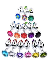 Factroy Whole Stainless Steel Attractive Butt Plug Jewelry Jeweled Anal Plugs Rosebud Anal Sex buttplugs 100pcslot7121045