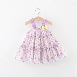 Girl Dresses Baby Princess Summer Dress Strap Beach Skirt 3d Flower Loose Korean Version Beautiful Fairy Clothes