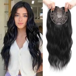 Small lace hair patch simulation scalp synthetic Fibre wig for women with gradient top Centre split bangs wig