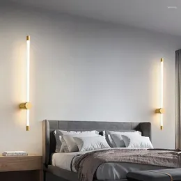 Wall Lamp Modern Led Light AC85-290V Long Strip Sconce 65CM 85CM Interior Bedside Bedroom