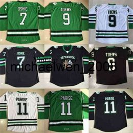 Vin Weng Fightings Siouxs Jersey Mens Blank 7 TJ Oshie 9 Jonathan Toews 11 Zach Parise Fightings Siouxs DAKOTA College Hockey Jerseys Cheap S-3XL