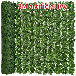 Decorative Flowers 3M Artificial Plant Green Ivy Leaf Garland Fake Creeper Hanging Vine Outdoor DIY Garden Wall Wedding Party Home Decor