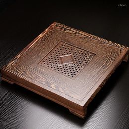 Tea Trays Luxury Serving Table Vintage Chinese Wooden Drainage Square Tee TableOffice Accessories WK50