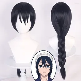 Party Supplies Amanai Riko Cosplay Wig Jujutsu Kaisen Black Big Braided Heat Resistant Synthetic Hair Anime Wigs