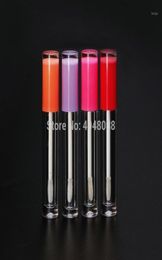 5ML Empty Lipgloss Tubes Round Pink Purple Orange White Clear Lip Gloss Containers Cosmetic Lip Gloss Wand Tubes 25pcslot19222347