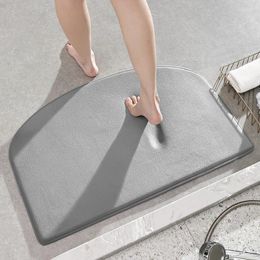 Bath Mats Memory Foam Mat Super Absorbent Doormat Thicken Toilet Rugs Soft Bathtub Side Foot Pad Non-slip Bathroom Floor