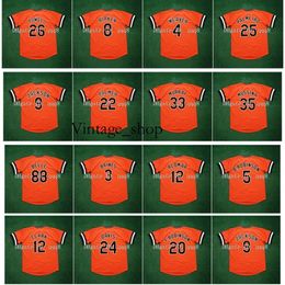 Vin Retro Reggie Jackson Jersey 22 Jim Palmer 33 Eddie Murray 35 Mike Mussina 25 Rafael Palmeiro 26 Boog Powell 8 Cal Ripken Jr. 4 Earl Weaver