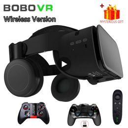 Bobovr Bobo VR Z6 Viar 3D Virtual Reality Glasses Bluetooth Headset Devices Helmet Lenses Goggle Smart For Smartphone Cell Phone 240506