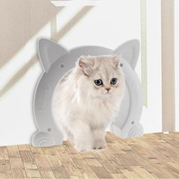 Cat Carriers Safe Door Training Toy Plastic Small Gate Cute Medium Large Dog Pet Supplies For Wall Interior Exterior Dropship