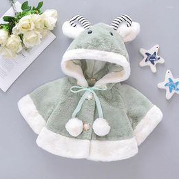 Jackets Dulce Amor Baby Girl Winter Clothes Warm Hooded Coat Cloak Toddler Year Gift Ears Outerwear Tops