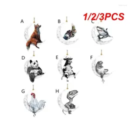 Decorative Figurines 1/2/3PCS Backpack Accessories Pendant Acrylic Plane Christmas Tree Decoration Car Key