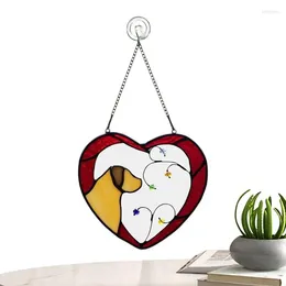 Decorative Figurines Acrylic Heart Suncatchers Hangings Sun Catchers For Balcony Garden Window Wall Decor Creative