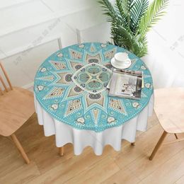 Table Cloth Mandala Tablecloth Bedroom Dormitory Dressing Mat Round Desk Decor For Kitchen Dining Room Home