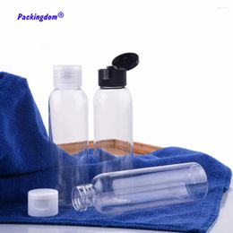 Storage Bottles 20pcs Refillable Bottle Clear Empty Flip Butterfly Cap Packaging Container Round Plastic Toner Travel Gel Tube 120ml 4oz