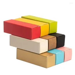 Gift Wrap 100pcs Lipstick Box Packaging Coloured Kraft Paper DIY Mini Cardboard Cosmetics Bottle Handicraft Storage