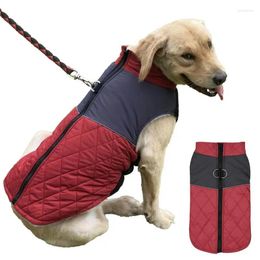 Dog Apparel Winter Coat Waterproof Warm Clothes Pet Vest Padded Zipper Jacket Clothing For Small Medium Big