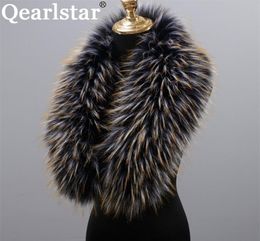 Scarves Style Faux Fur Collar 100 High Quality Scarf Super Luxury Fashion Women Men Jackets Hood Shawl Wraps ZH04 2208316999846