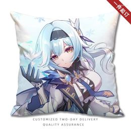 Pillow Genshin Impact Eula Lawrence Pillows Decorative For Sofa Two Side Printed Dakimakura Anime Plush Bolster