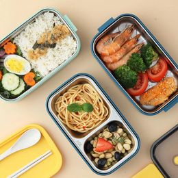 Dinnerware Portable Insulated Lunch Box Stainless Steel Japanese Outdoor For Children With Compartment