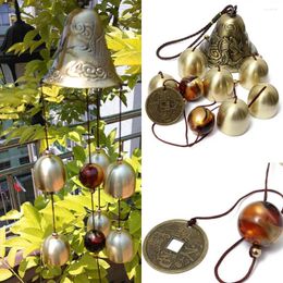 Decorative Figurines 1PC Large Outdoor Lucky Wind Chimes For Good Luck Home Garden Hanging Decoration Gift Copper Decor