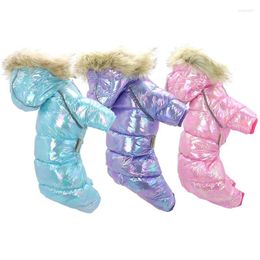 Dog Apparel 10PC/Lot Winter Warm Pet Clothes Waterproof Jumpsuits For Small Down Jacket Coat Puppy
