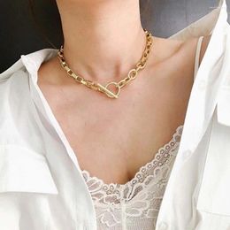 Pendant Necklaces Colour Toggle Clasp Mixed Linked Fashion Accessories Gifts For Women Girls Choker Clavicle Chain Jewellery Long