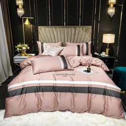 Bedding Sets Set Luxury Egyptian Cotton Bed Cover Solid Colour Duvet With Sheets Funda Nordica Cama Bedclothes