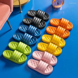 Slippers Summer House Thick Bottom Soft Non-Slip Slides Shower Platform Slipper Massage Soles Men Women Cute Bathing Shoes