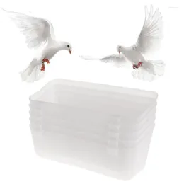 Other Bird Supplies 5-Pack Universal Plastic Hanging Cups For Small Birds Parrot Feeding Bowl
