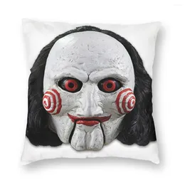 Pillow Billy The Puppet Saw Pillowcase Soft Polyester Cover Decor Horror Movie Jigsaw Throw Case Square 18''