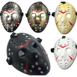 Jason Voorhees Masquerade The Wholesale Piątek 13. horror maska ​​hokeja przerażające kostium Halloween Cosplay Plastic Party Maski JN12 S.