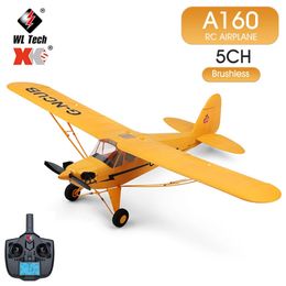 Wltoys XK A160 RC Aircraft 5CH 2.4G Radio Remote Control Aircraft 650mm Wing Span 3D/6G Brushless Electric Aircraft Toy 240509