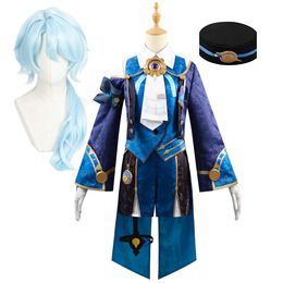High Quality Adult Honkai Star Rail Misha Cosplay Costume Game Suit With Wig for Men Cos Props