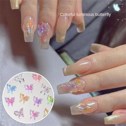 Nail Art Kits Sweet Luxury Butterfly Charms 3D Resin Kawaii Accessories Crystal Decorations Ice Clear Carft Ornament