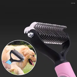 Cat Carriers 2024 Hair Removal Comb For Dogs Detangler Fur Trimming Dematting Brush Grooming Tool Matted Long Curly Pet