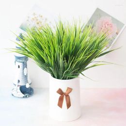 Decorative Flowers Artificial Waterweeds Green Grass Plant Stems For Vase Home Party Wedding Decoration Outdoor Garden Christmas