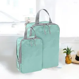 Storage Bags Useful Travel Wash Bag Zipper Closure With Handle Clothes Shoes Luggage Mesh-design Home Supply