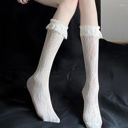 Women Socks 1 Pair Of Cute Lace Stockings Lightweight Comfortable And Breathable Suitable For Daily Travel Wear