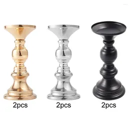 Candle Holders 2x Retro Holder Wedding Decoration Modern Centrepiece Candlestick Dining Table