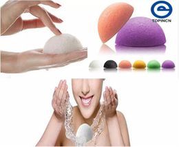 Whole Natural Konjac Konnyaku Facial Puff Face Wash Cleansing Sponge Green Pink White 3color available7556969
