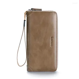 Wallets Women Genuine Leather Ladies Wallet Female Luxury Woman Long Purse Card Holder Girls Moneybag Portomonee