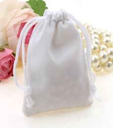 White Velvet Drawstring bag Gift Wrap bags Flocked phone bag Jewelry Pouches drawstring bag7681985